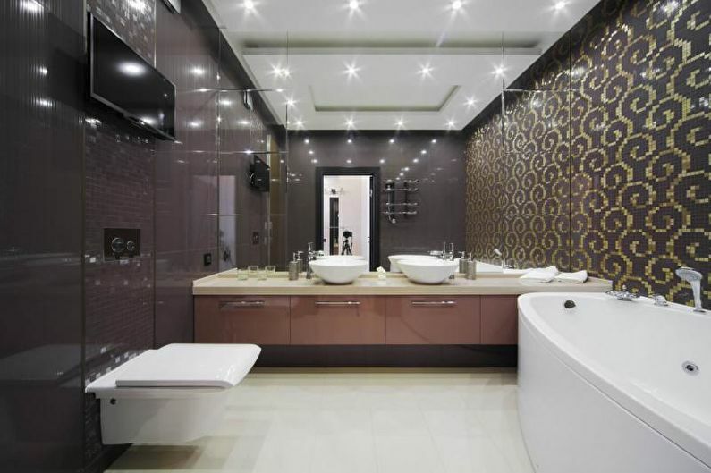 dizajn kupaonice u kombinaciji s WC -om