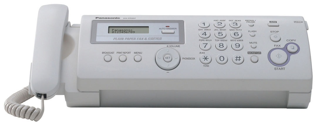 Fax termo bílý PANASONIC KX-FP207RU