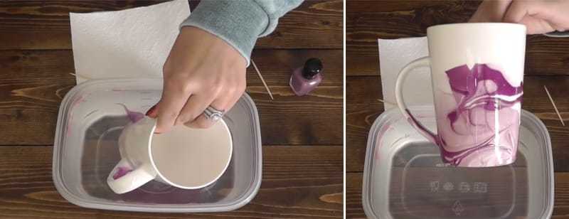 Egyszerű módon díszíteni az ételek segítségével körömlakk és akril festék