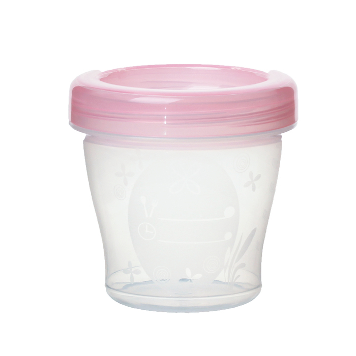 Recipiente para armazenamento de leite materno e comida de bebê, 160 ml, cor MIX