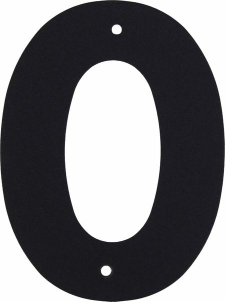Number " 0" Larvij suur värv must