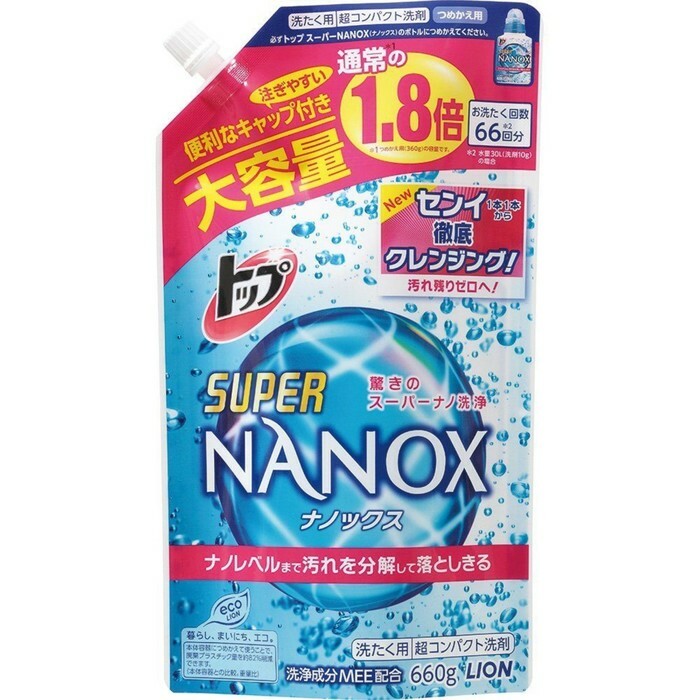 Gel de lavado concentrado Lion Top-Nanox Super, 660 ml