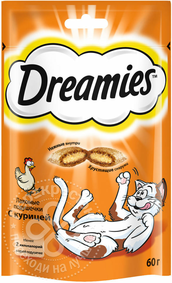 Godbit for katter Dreamies med kylling 60g