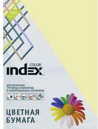 Carta a colori Index Colour, 80 g/m2, A4, giallo, 100 fogli