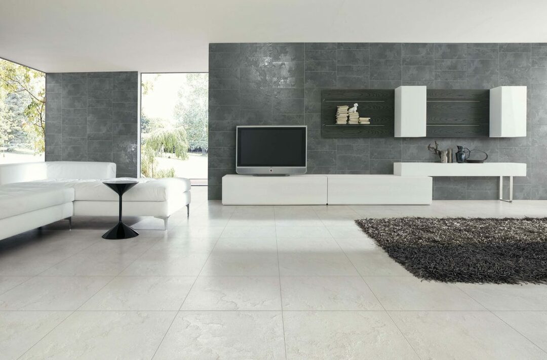 dekoratívny kameň v interiéri obývačky high-tech nápady