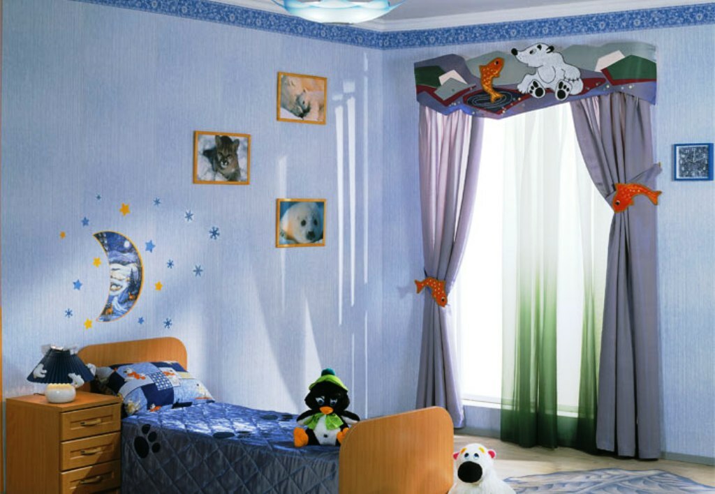 çocuk odası için perdeler