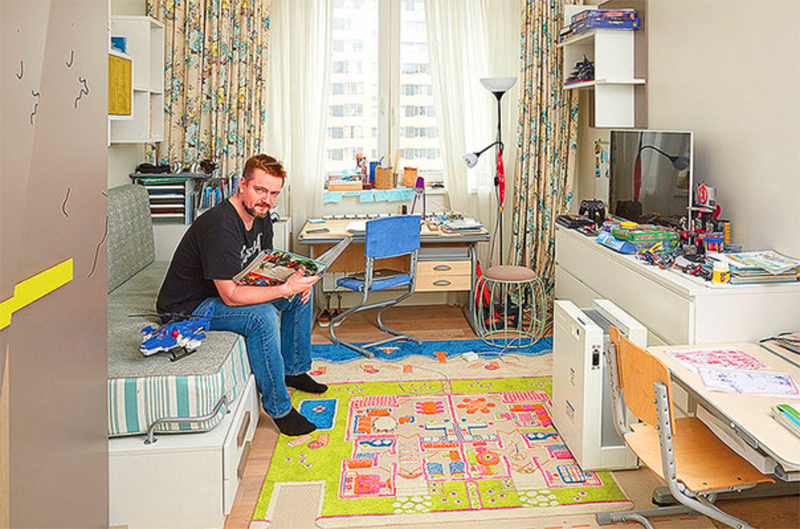 Appartamento insolito dell'eccentrico musicista, cantante e attore Alexander Pushny