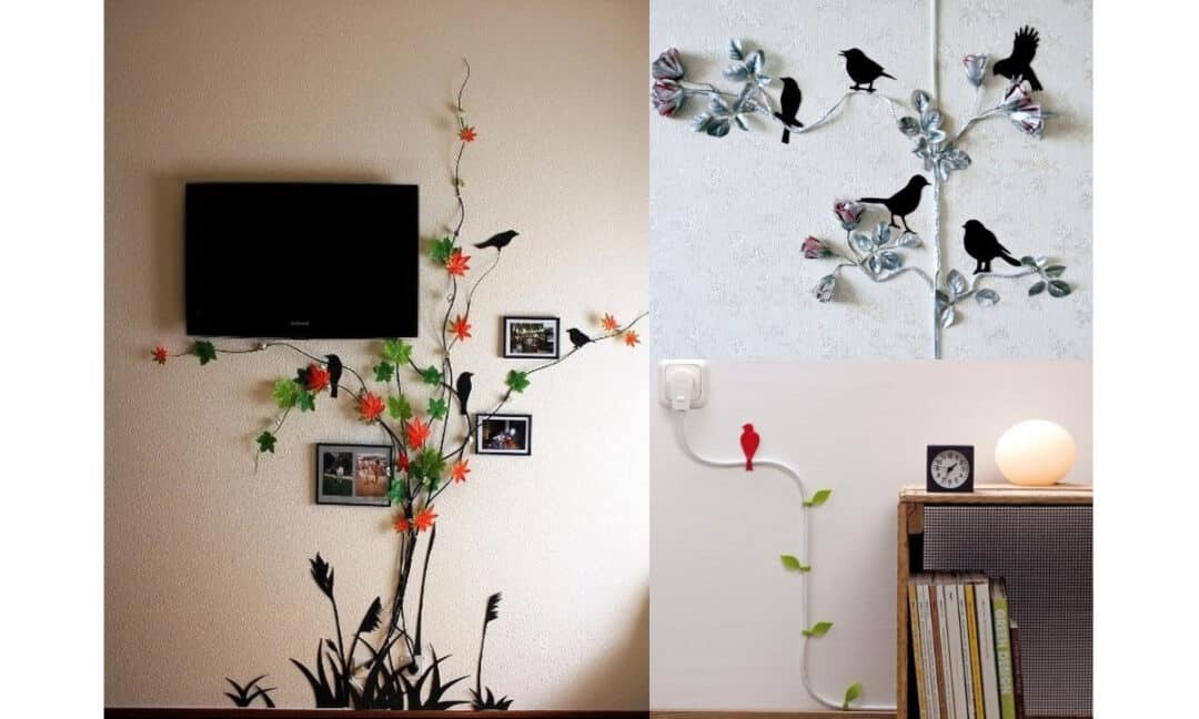 Zdobenie drôty z televíznych rastlín