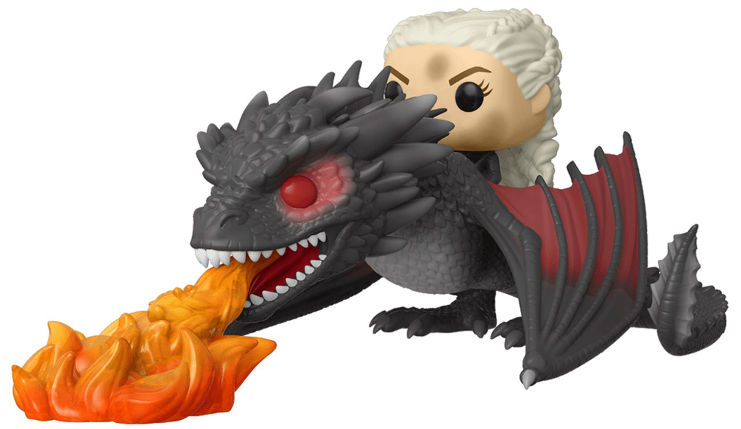 Funko POP Rides: Game Of Thrones - Figura de acción de Daenerys # y # Fiery Drogon