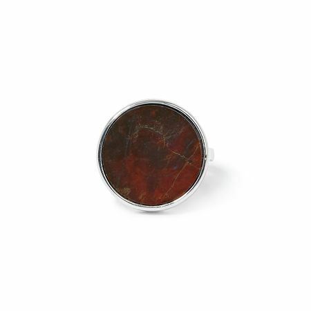 Moonswoon Zilveren ring met jaspis, uit de Planets Moonswoon collectie