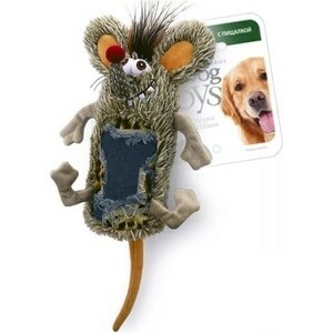 GiGwi Dog Toys Squeaker mus med en stor squeaker for hunder (75288)