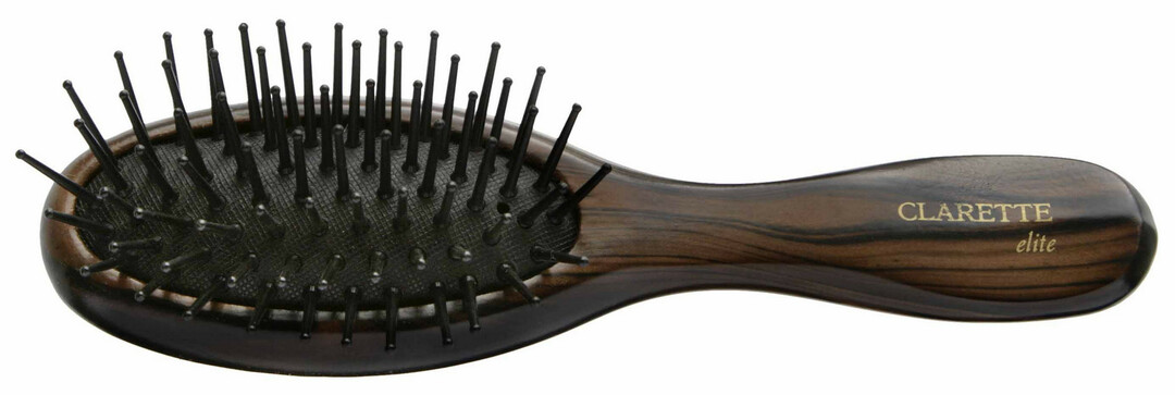 CLARETTE hair brush on a pillow with plastic teeth (compact)