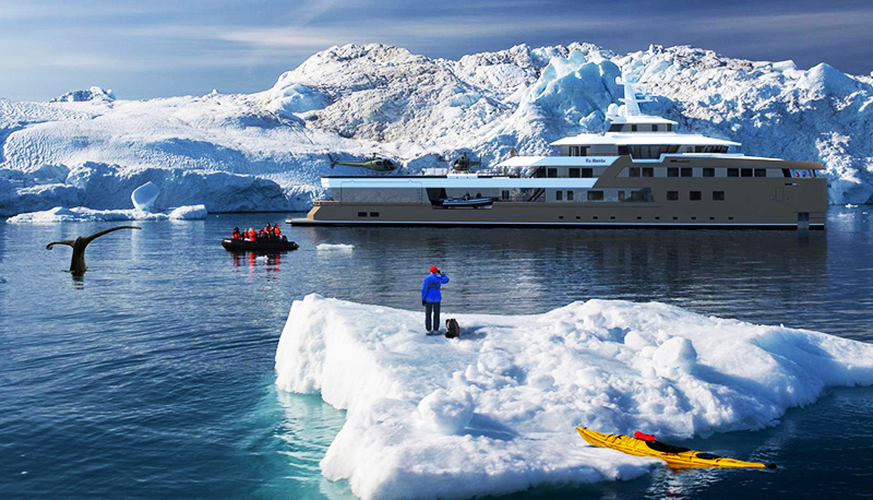 Kræftpatient Oleg Tinkov forbereder en unik isbryderyacht til lancering, som bliver hans hjem