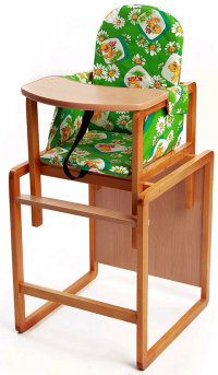Wilt Alex'i beslemek için sandalye-masa (açık yeşil)