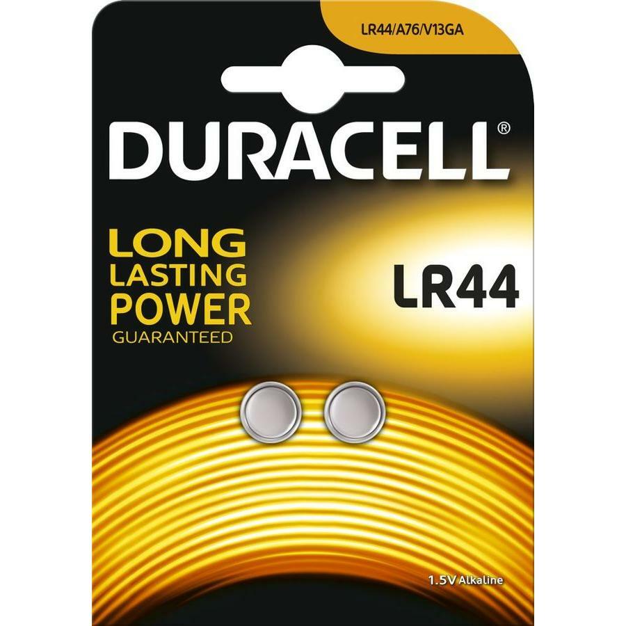 Batteri LR44 Duracell LR44-2BL (2st)
