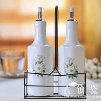 Hersteller produzieren Gewürzflaschen 2 Sätze versiegelte Öltopf Keramik Sojasauce Flasche Küchenbedarf