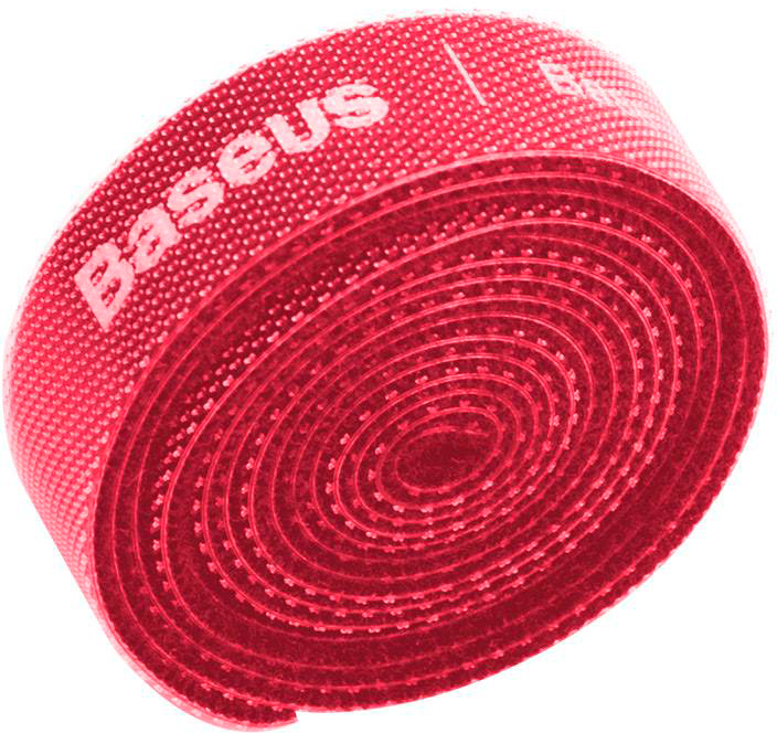 Organizzatore di cavi Baseus Rainbow Circle Velcro Straps 1m ACMGT-E09 (rosso)