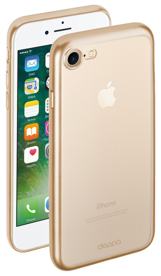 Pokrowiec Deppa Gel Plus do Apple iPhone 7/8 Złoty