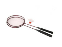 Badmintonsæt (2 ketsjere, fjerbold)