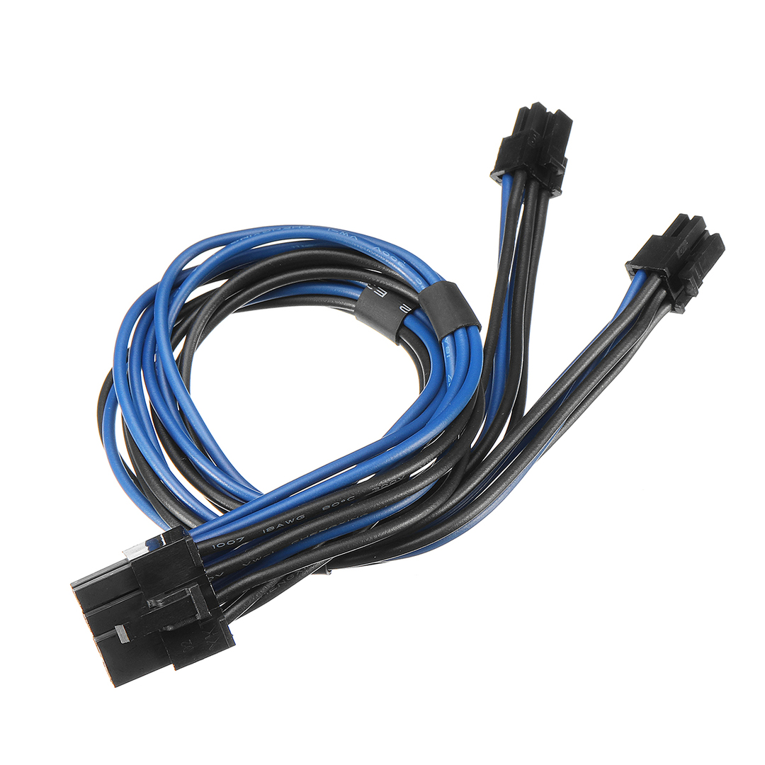 Dual Mini 6-pin PCI-e to 8-pin Y PCI E Splitter Power Cable for Mac Pro