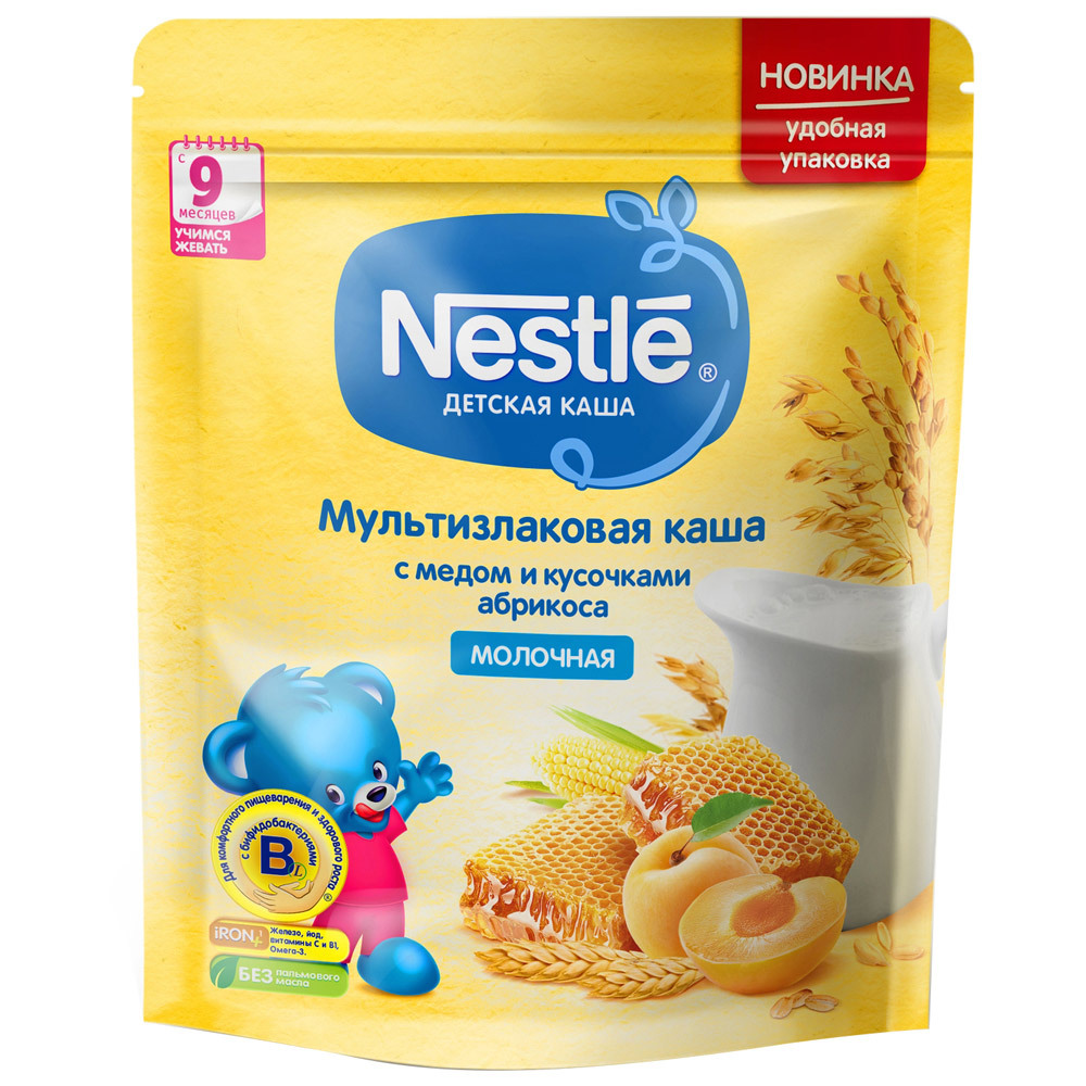 Nestle suha kaša bez mlijeka zobene pahuljice s bifidobakterijama koje brzo rastu. 200 g Nestle: cijene od 49 ₽ kupite povoljno u web trgovini