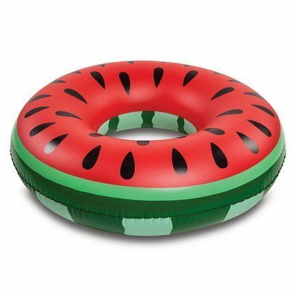 BigMouth Aufblasbarer Kreis Riesige Wassermelonenscheibe, 122х119х36 cm BMPFWA BigMouth