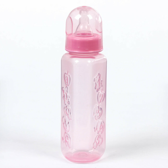 Spalvotas maitinimo buteliukas, 250 ml, nuo 0 mėnesių, rožinis