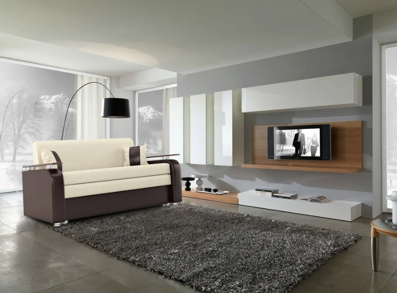 Gray colors in the living room