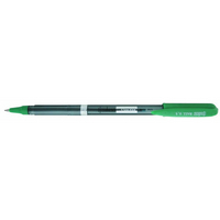 Penna a sfera Sottile, corpo in plastica colorata, 0,5 mm, verde