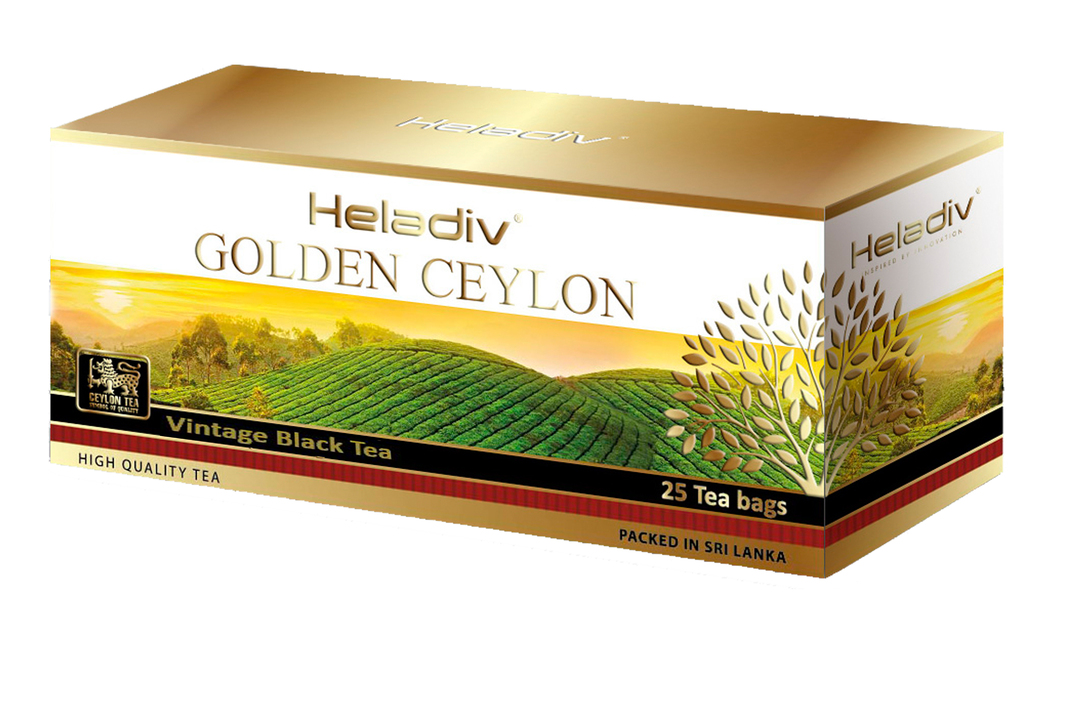 Bolsitas de té negro Heladiv GC vintage black tea 25 bolsas