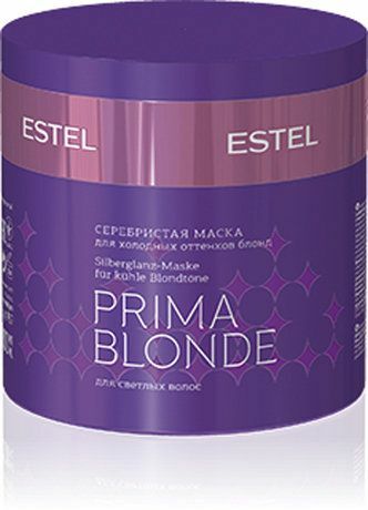 Estel Prima blondinė sidabrinė kaukė šaltai šviesiai atspalviui