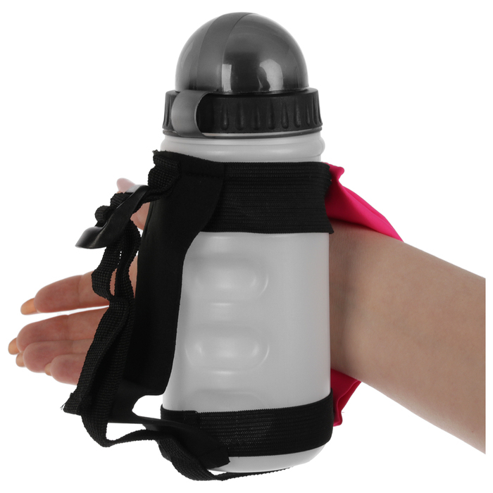 Sports bottle on hand 18x6 cm with a bag 14x5 cm,