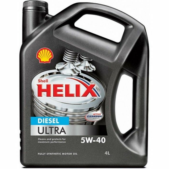 Variklinė alyva SHELL 5W-40 Helix Ultra Diesel (CF) B3 / B4 sintetinė 4l
