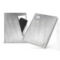 Notebook Synthetic paper, silver, 120 sheets