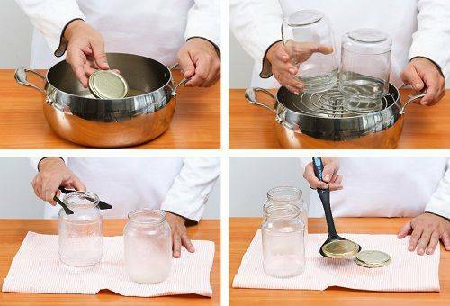 Ako sterilizovať poháre na obrobky v hrnci pre pár, v rúre, v mikrovlnnej rúre?