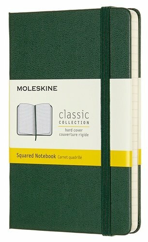 Moleskine Notizbuch, Moleskine CLASSIC Tasche 90x140mm 192St. Käfig Hardcover grün