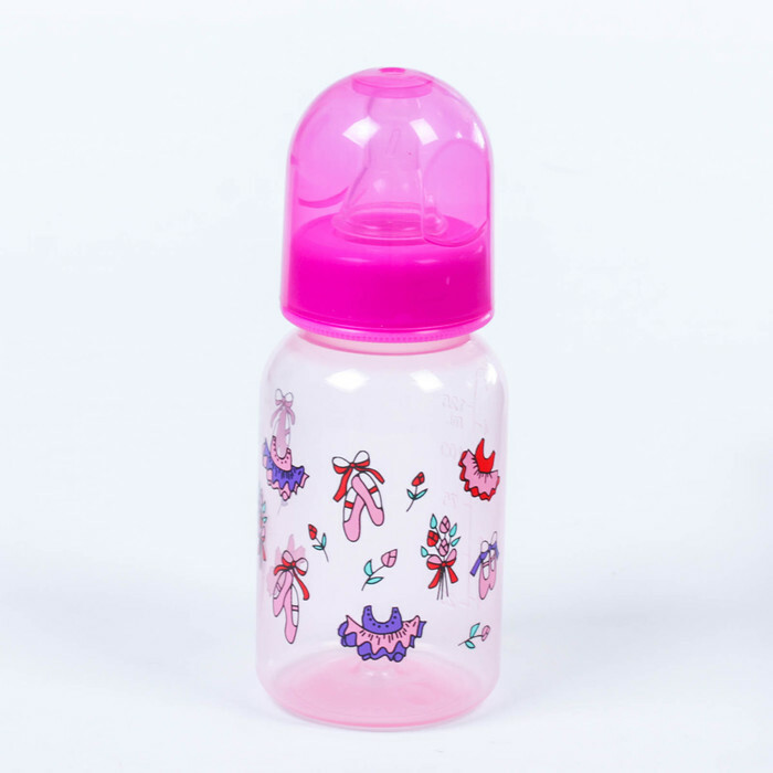 Maitinimo buteliukas, 125 ml, nuo 0 mėnesių, rožinis MIX