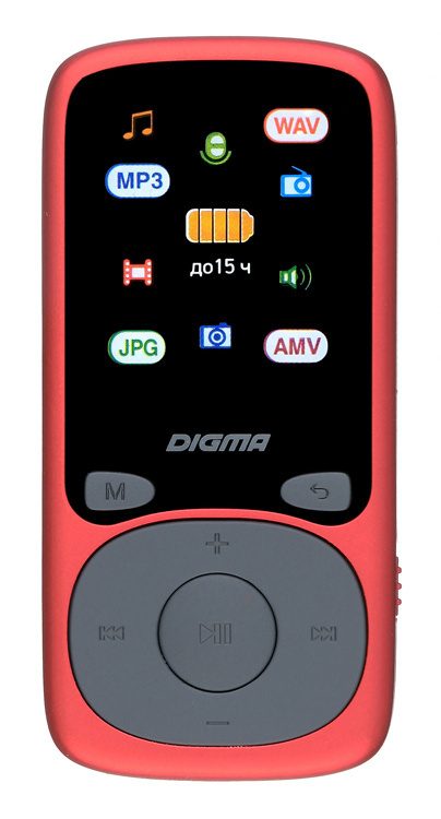 Reproductor digital Digma B4 8Gb Rojo