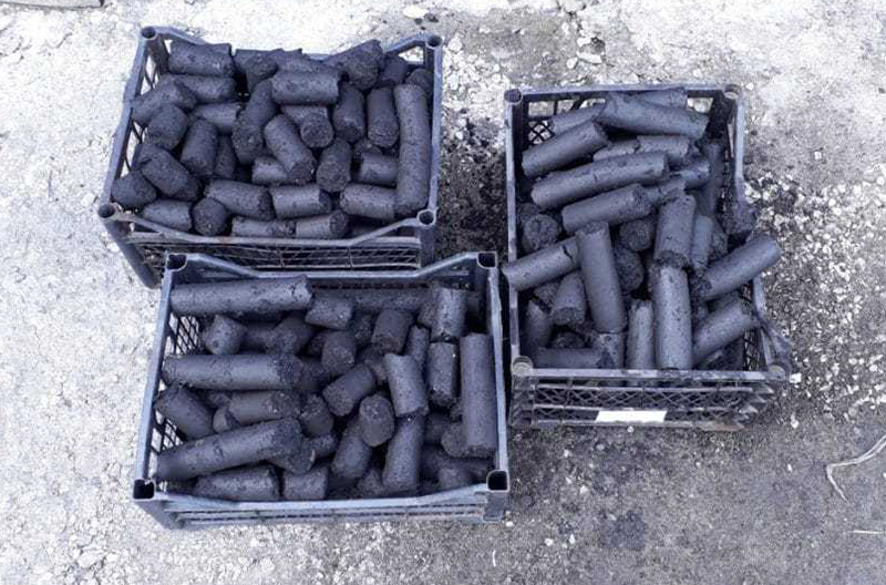 Briquettes de poussière de charbon