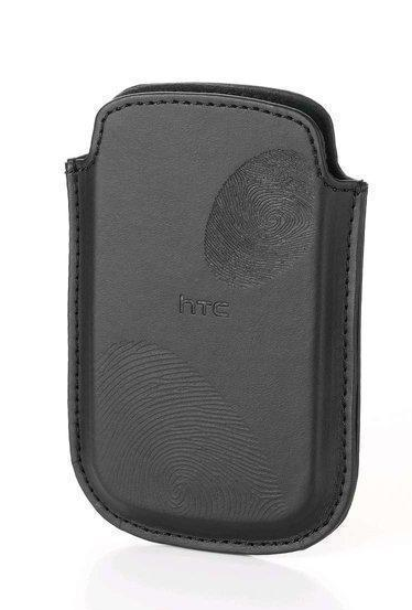 Estuche para lápices Carcasa trasera HTC para HTC Explorer S690 cuero genuino (negro)