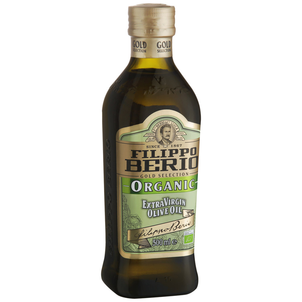 Filippo Berio Økologisk ekstra jomfru olivenolie, 0,5l