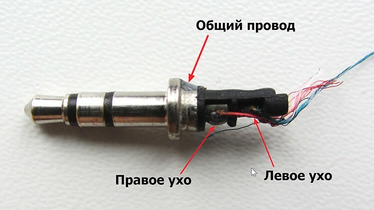 Vodiči za slušalice imaju tri međusobno povezana kabela: dva audio izlaza i jedan uzemljeni. S ovim rasporedom morate biti oprezni.