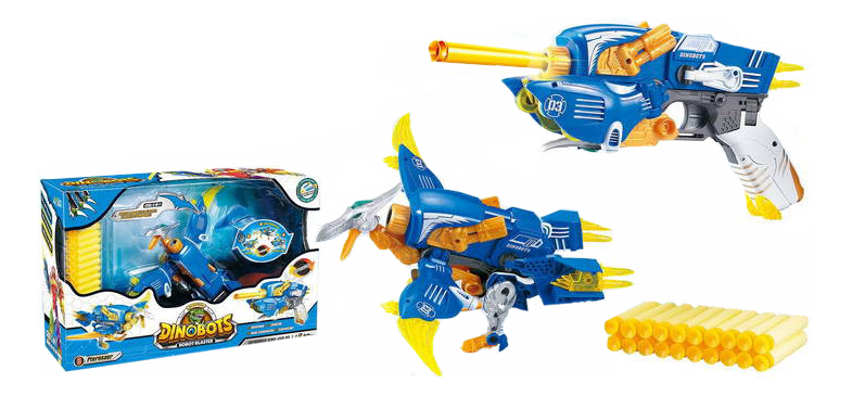 Lekesett Transformers Dinobots Robotblaster, blå