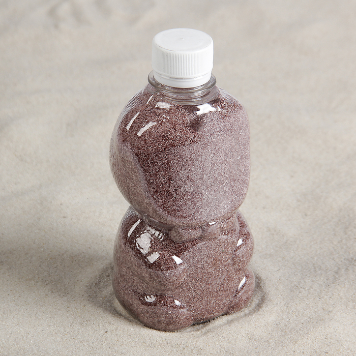 Krāsainas smiltis pudelēs \