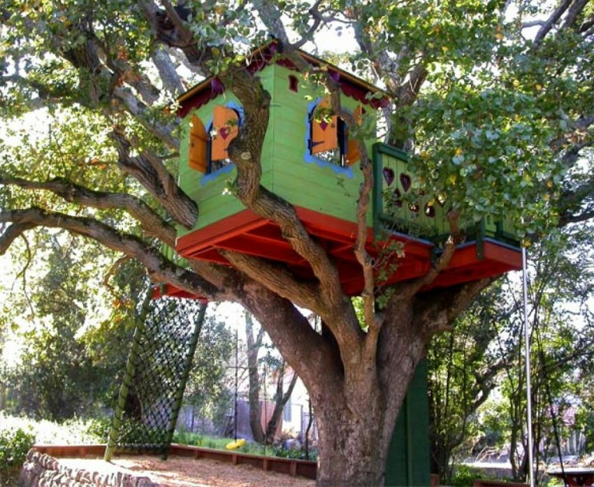 casa na árvore para crianças