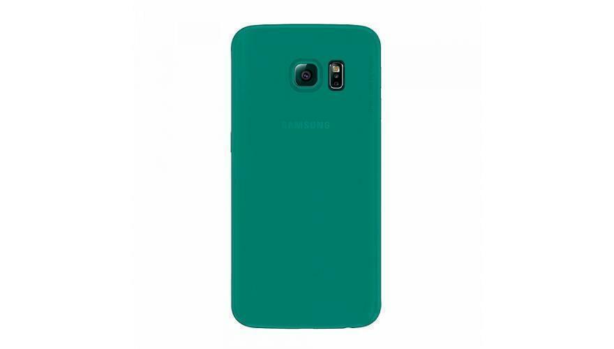 Deppa Air Case für Samsung Galaxy S6 Edge (SM-G925) (Kunststoff grün + Schutzfolie