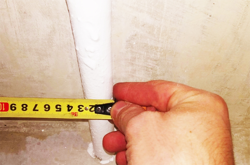 You can measure the diameter of the pipe with a tape measure