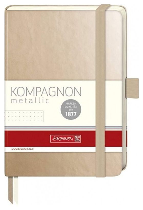 Companion Metallic notebook, elastický, 96 l, 80 g / m2, bodka