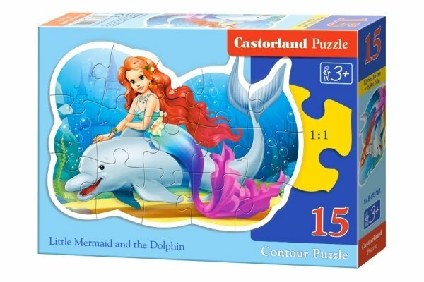 Puzzle Castor Land The Little Mermaid 15 sztuk Wielkość zmontowanego obrazka: 22,6*16cm В-015160
