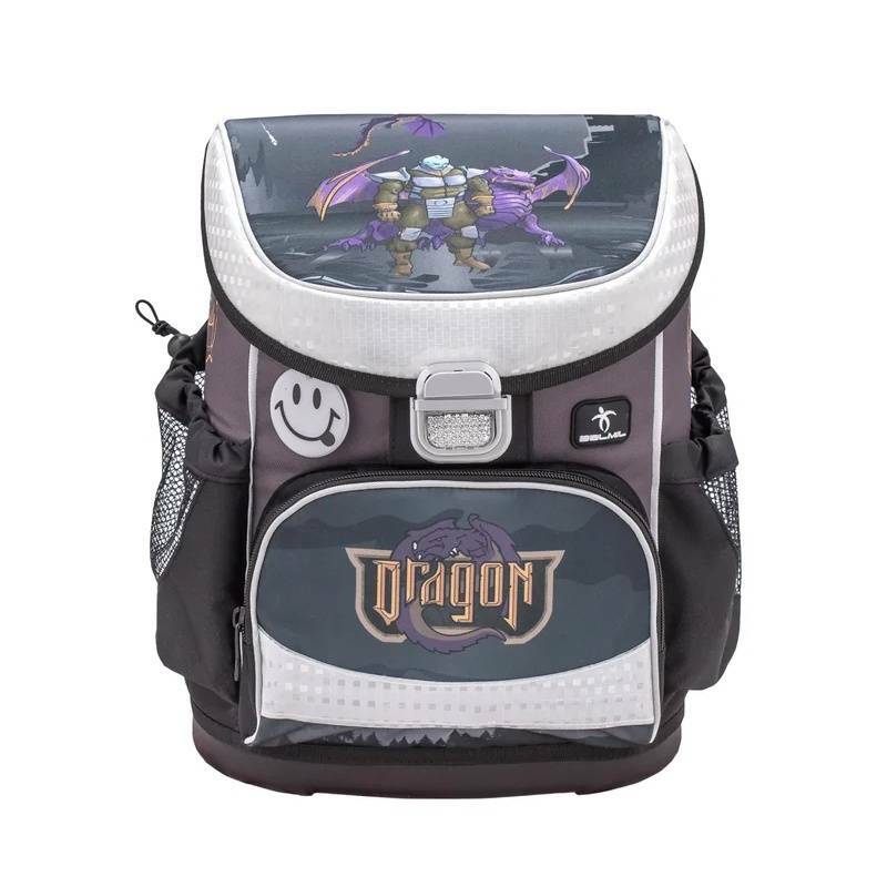 Plecak Mini-Fit Dragon Belmil dla chłopców Czarny 405-33/711 DRAGON